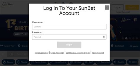 sunbet log in.